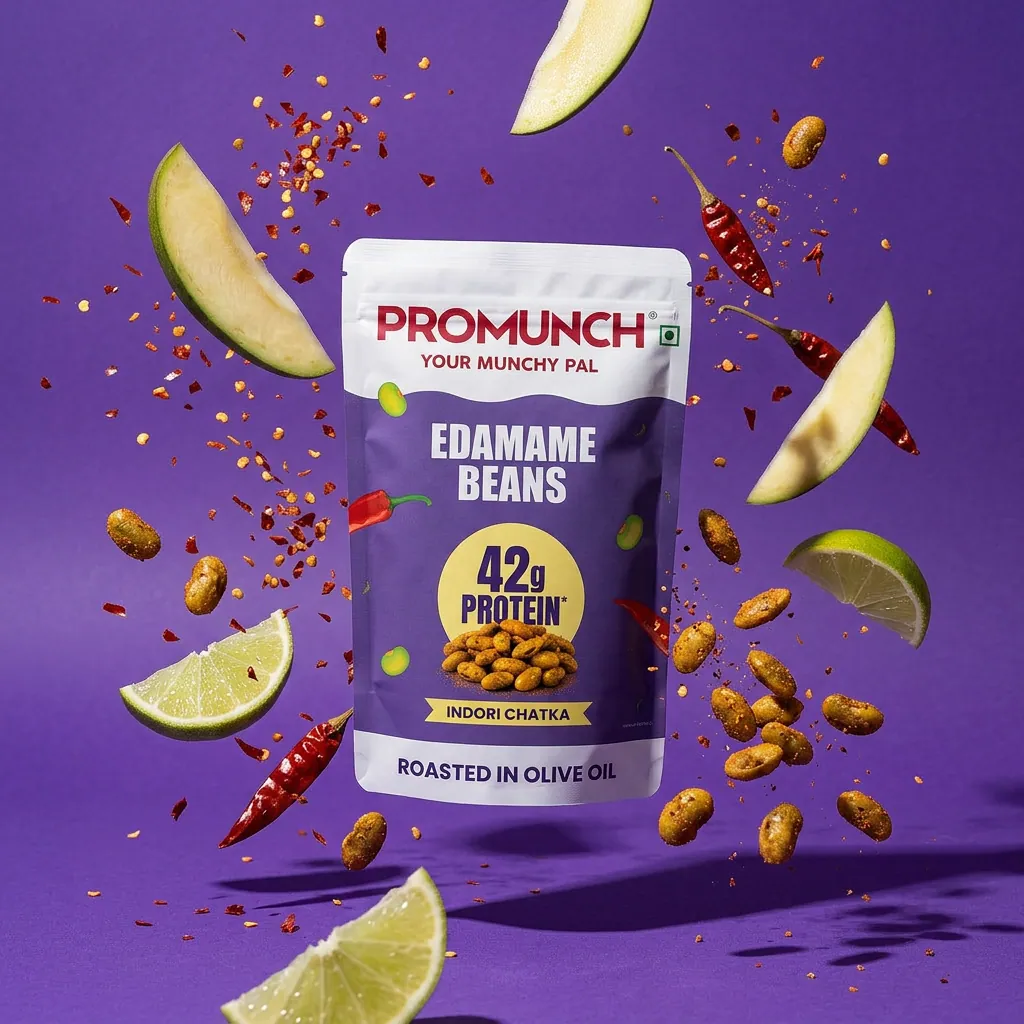 Promunch purple splash creative made by Helium