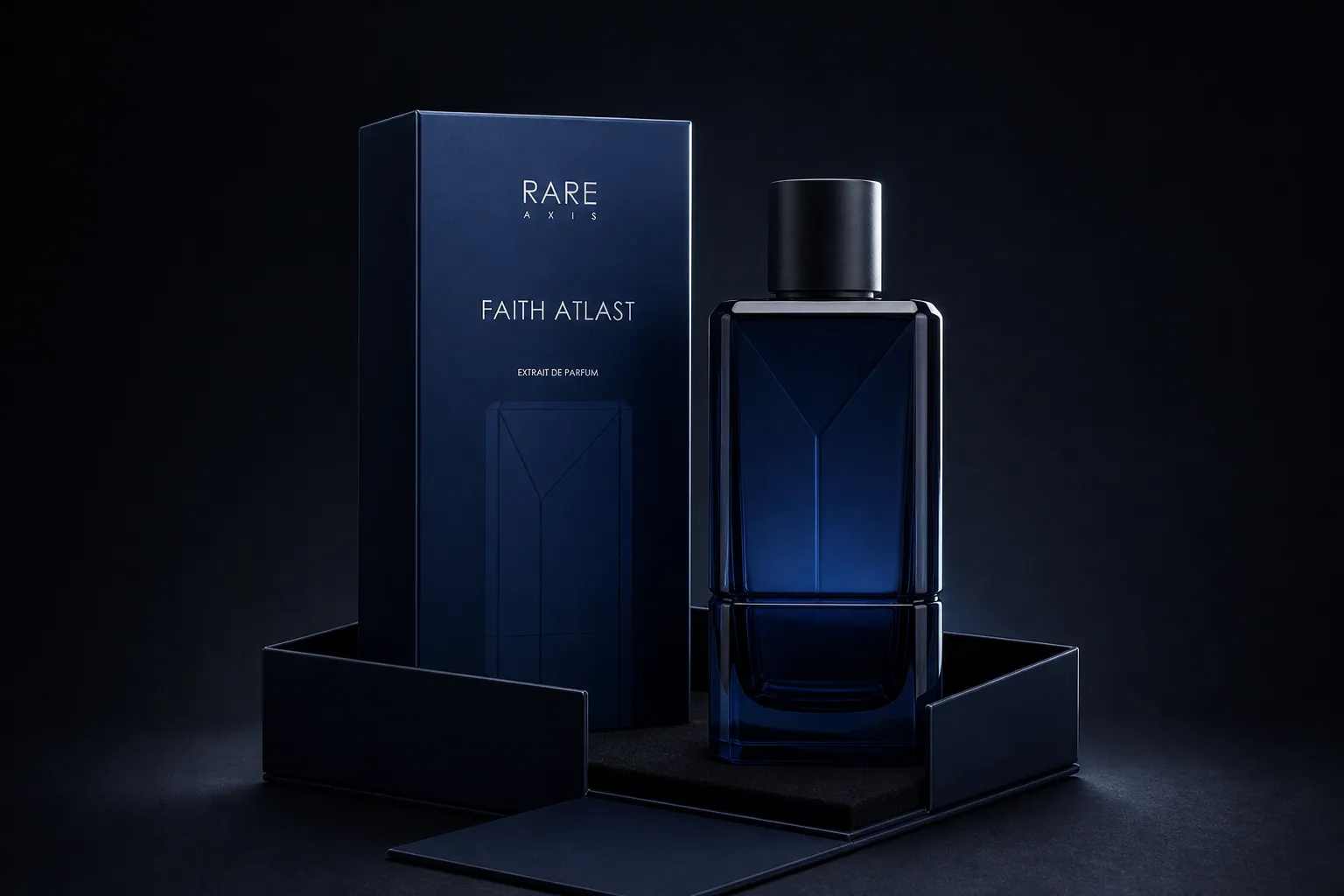 Rare Axis packshot: bottle and carton