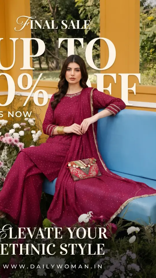 Daily Woman sale creative made by Helium